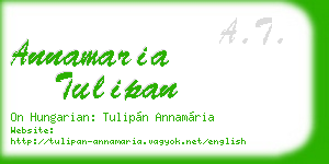 annamaria tulipan business card